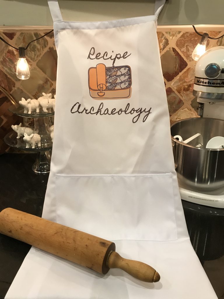 recipe archaeology apron